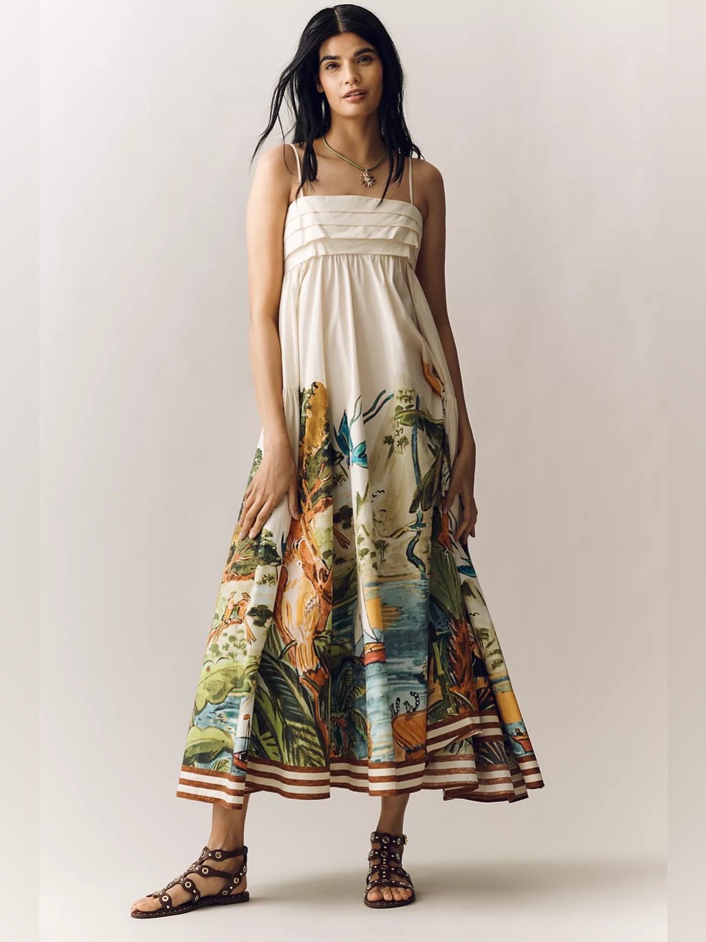 New: Almais Toucan Tango Cotton Midi Dress - Us 6